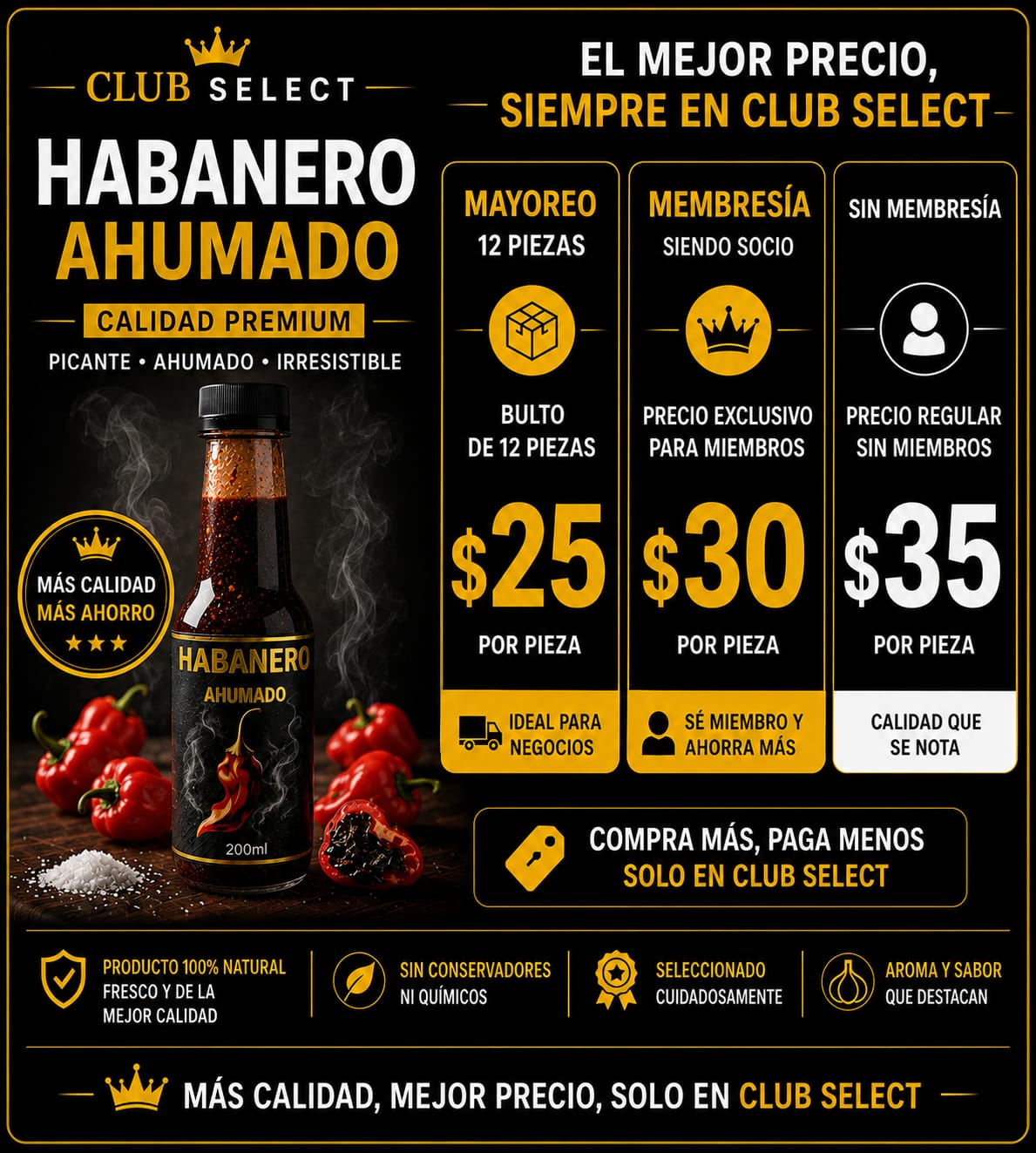 SALSA ABANERO AHUMADO